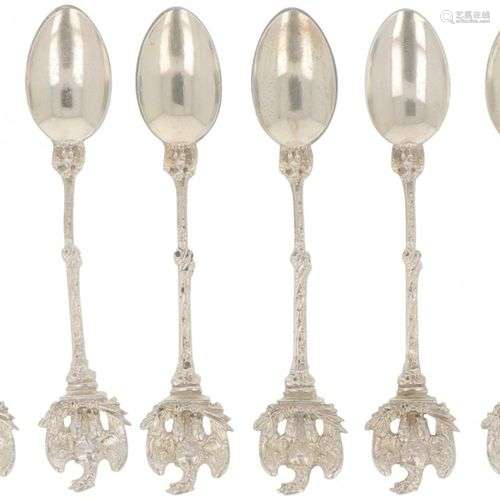 (8) piece set of silver teaspoons.