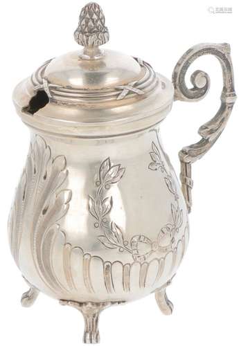 Mustard jar silver.