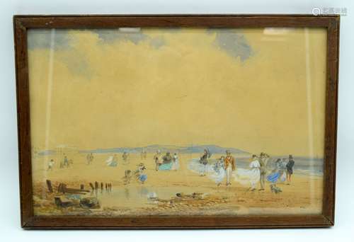 William Henry Harford (1840-1917) watercolour of seaside sce...