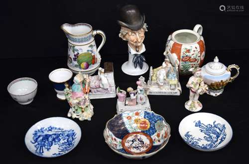 Miscellaneous collection of porcelain English, Continental, ...