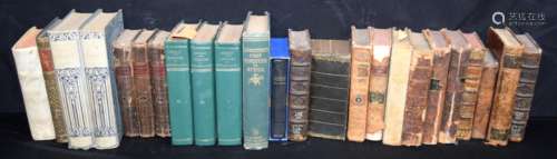 A collection of 18th/19th century books including Cooks voya...