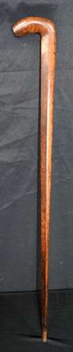 A walking cane carved from a WW1 propeller 83cm.