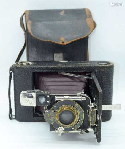Vintage cased Kodak No 3 Folding pocket Kodak Camera . 21 x ...