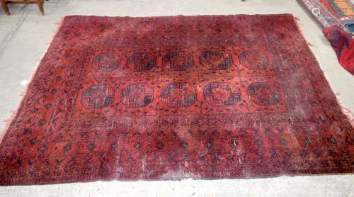 A large Persian rug 293 x 218cm
