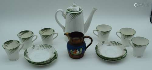 A stylish Collingwood ceramic Tea set together with a Lustre...