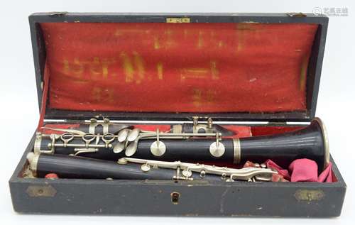 A cased Buffet Crampon clarinet .