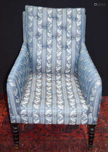 A Howard and sons style upholstered armchair 97 x 72 x 67 cm...
