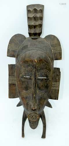 An African Baule Tribal mask 47cm .