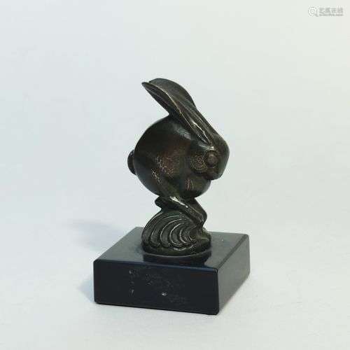 ESSER Max (1885-1945) Lapin Epreuve en bronze fonte d'éditio...