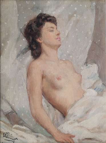 Maurice Ambroise EHLINGER (1896-1981) Jeune fille assoupie, ...