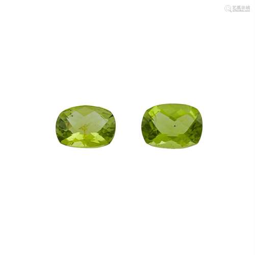 Konvolut 2 Peridots von 4,28 ct