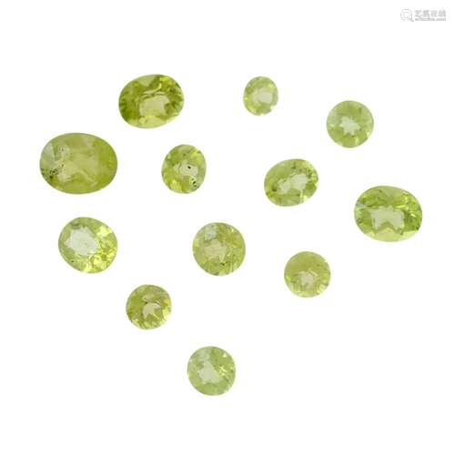 Konvolut Peridots von 17,8 ct