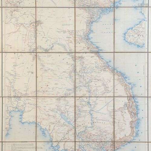 1881. Carte de l'Indo-Chine orientale. Dressée par J.L. Dutr...
