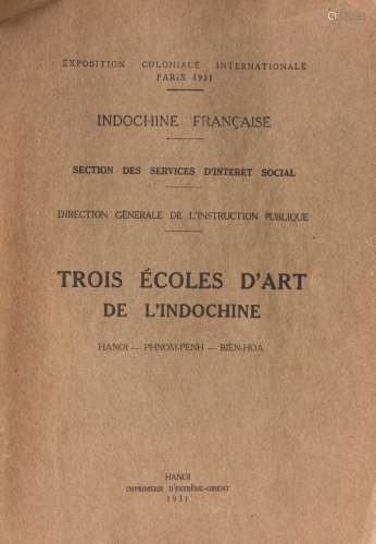 1931 Brochure sur les écoles d'Art en Indochine éditée par l...