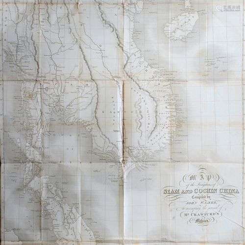 1828. Map of the kingdoms of Siam and Cochinchina. Compiled ...
