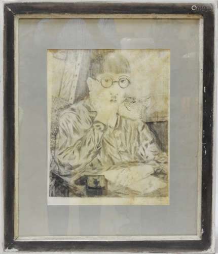 Léonard FOUJITA (1886-1968) d'après Autoportrait (1927) Poin...