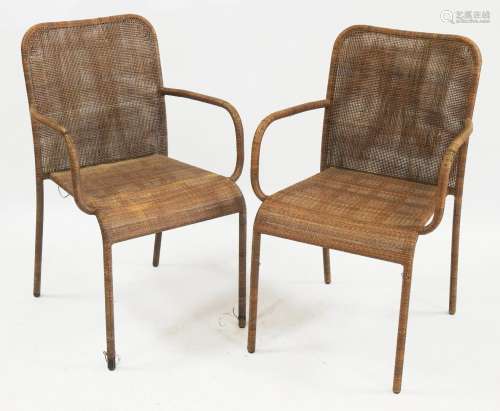 TRAVAIL contemporain Paire de fauteuils modèle 
