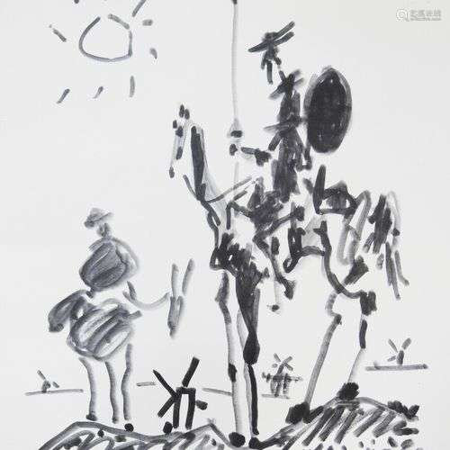 Pablo PICASSO (1881 - 1973) d'après Don Quichotte Lithograph...