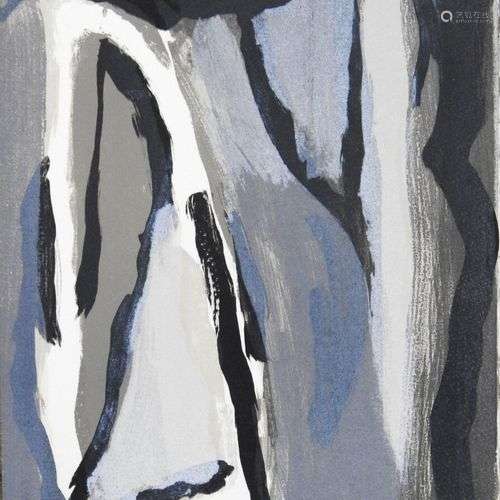 Bram VAN VELDE (1895 - 1981) d'après Composition en gris Lit...