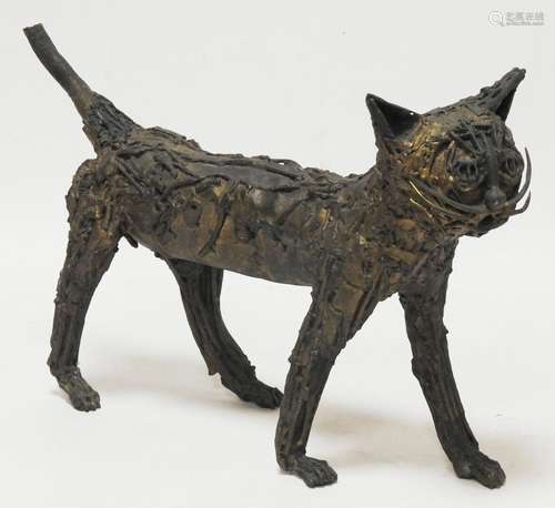 Jean JOYET (1914 - 1994) Monsieur chat Epreuve en bronze, si...