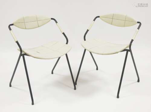 STEINER - Paris Paire de chaises modèle 