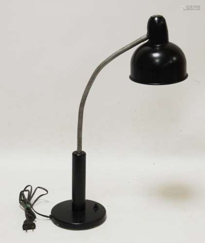 TRAVAIL des années 50 Lampe d'atelier sur flexible laquée no...