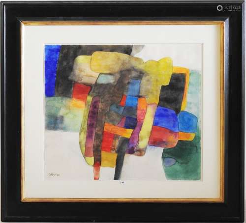 Maurice ESTEVE (1904 - 2001) Composition n° A 1139 Aquarelle...