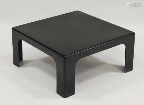 TRAVAIL des années 70 Table basse en fibre de verre noire de...