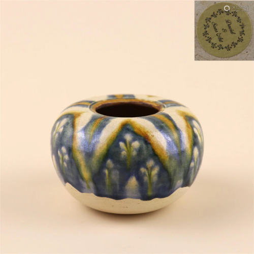 A San-Cai Glazed Porcelain Jar
