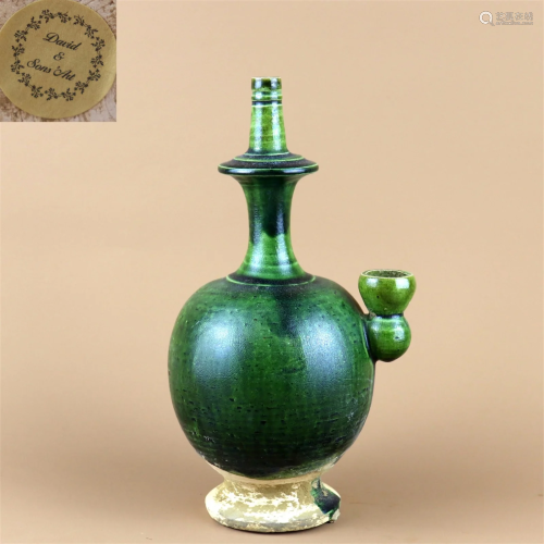 A Green Glazed Porcelain Vase