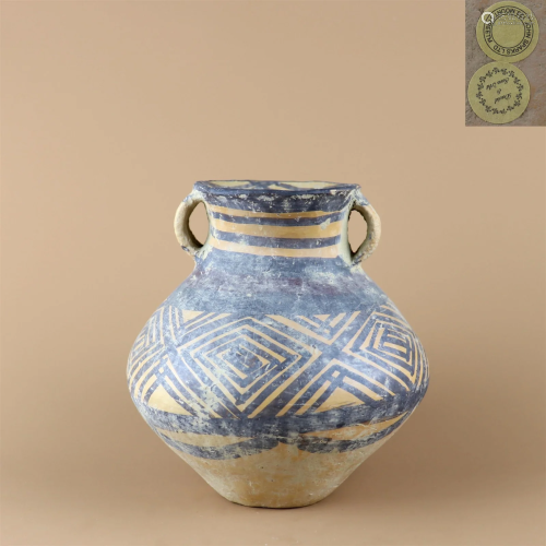 A Majia Pottery Jar with Double Ear