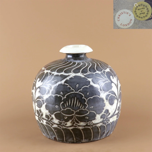 A Cizhou Kiln Peony Patterned Vase