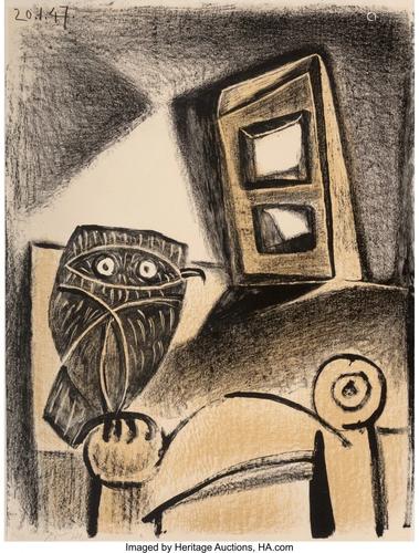 Pablo Picasso (1881-1973) Hibou à la Chaise Fon