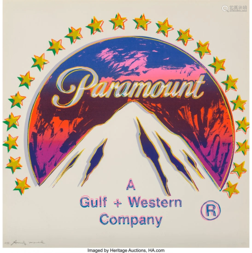 Andy Warhol (1928-1987) Paramount, from Ads, 198