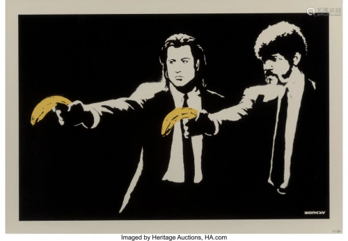 Banksy (b. 1974) Pulp Fiction, 2004 Screenprint