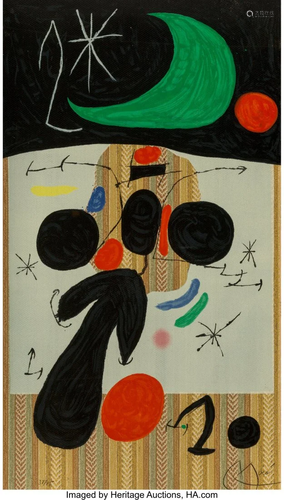 Joan Miró (1893-1983) Interior et Nuit, 1969 Li