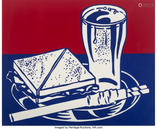 Roy Lichtenstein (1923-1997) Sandwich and Soda,