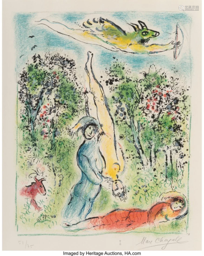 Marc Chagall (1887-1985) Sur la Terre des Dieux,