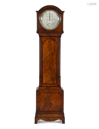 A Regency Mahogany Tall Case Clock