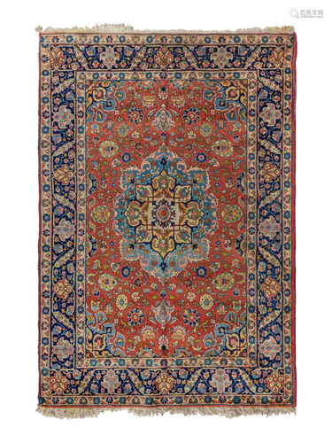 A Tabriz Wool Rug