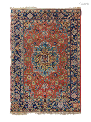 A Tabriz Wool Rug