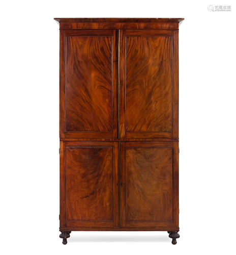 A George III Mahogany Linen Press