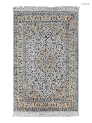 A Tabriz Silk Rug