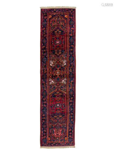 A Malayer Wool Gallery Rug
