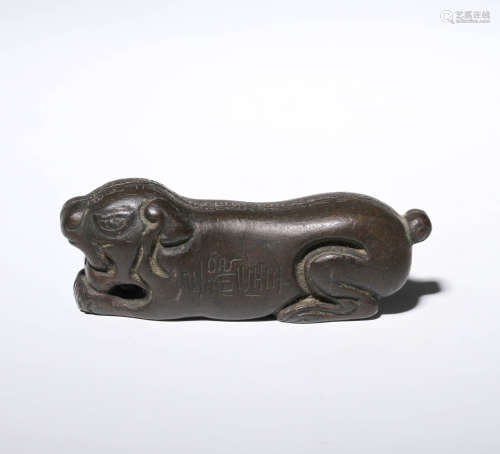 漢代 古銅 銘文 獸形 虎符