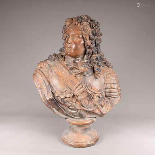 Bronze bust of Louis XIV (1638-1715)