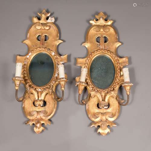 Pair of Genoese mirrors