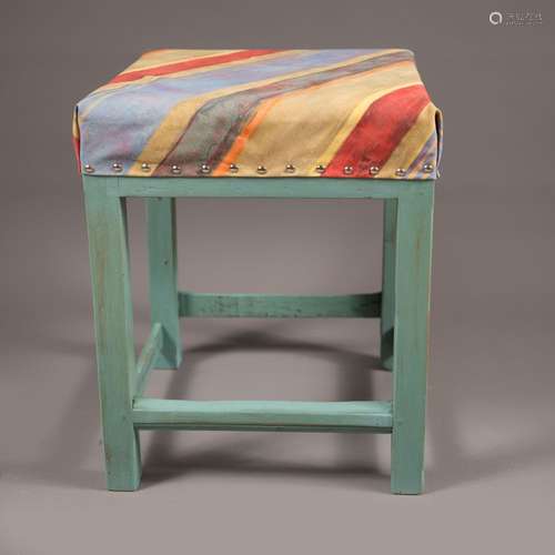 A shabby chic decorated stool