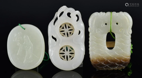 Three Jade Carvings