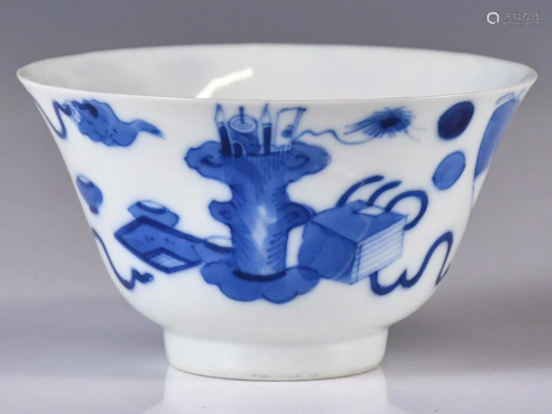 A Blue And White Bowl 18th C.